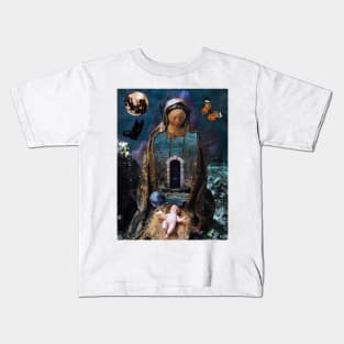 Jesus Christ Mother Mary Bible Statue Holy Spirit Kids T-Shirt